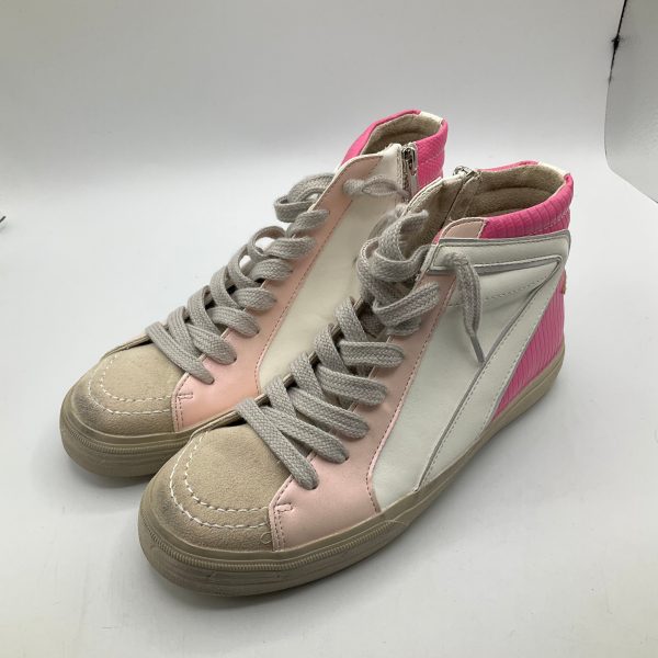 Shoes Sneakers By Shu Shop In Pink & White, Size: 6.5 Online Sale