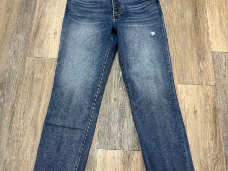 Jeans Straight By Kut In Blue Denim, Size: 4 For Cheap