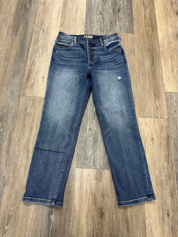 Jeans Straight By Kut In Blue Denim, Size: 4 For Cheap