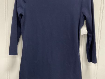 Top Long Sleeve Basic By White House Black Market In Navy, Size: Xs Cheap