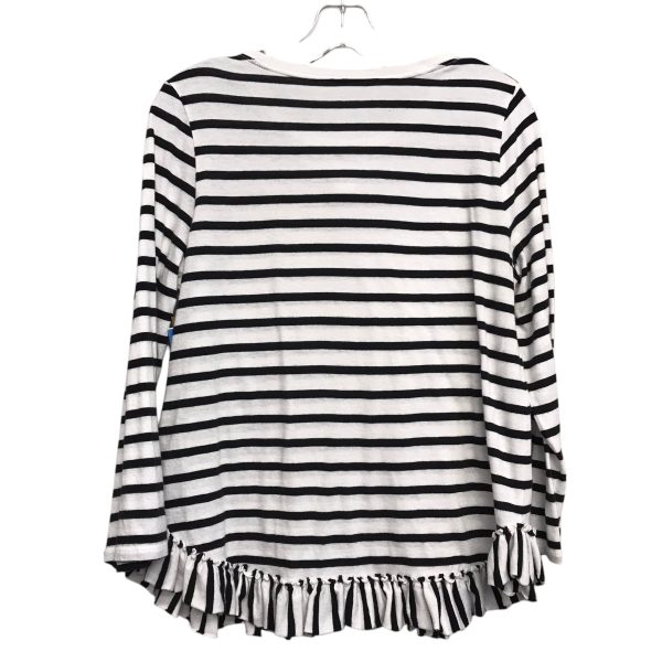 Top Ls Designer By Kate Spade In Striped Pattern, Size:M Fashion