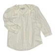 Blouse Ls By Loft In Cream, Size:S Cheap