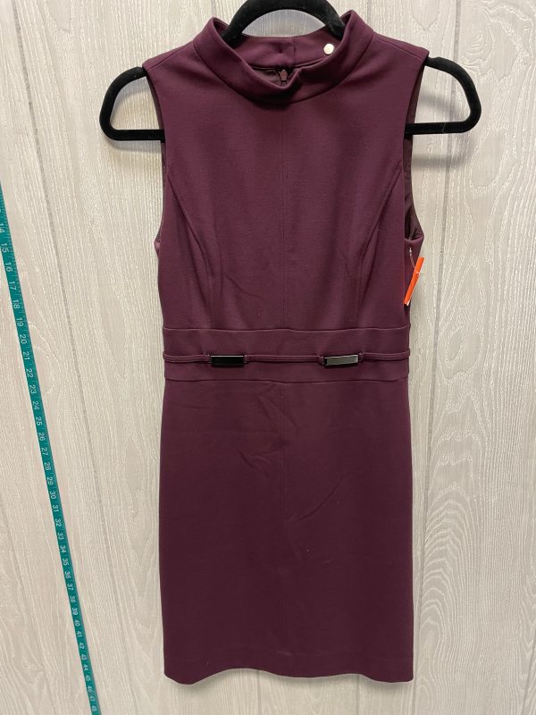 Dress Work By Etcetra In Maroon, Size: Xs Online Hot Sale