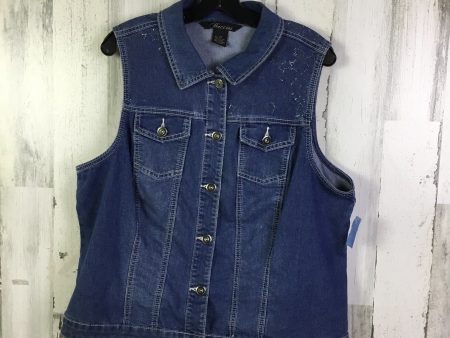 Vest Other By Baccini In Blue Denim, Size: 2x For Discount