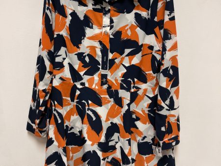 Dress Casual Short By Banana Republic In Blue & Orange, Size: L Online Sale