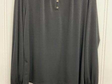 Top Long Sleeve By Adrianna Papell In Black, Size: Xl Fashion