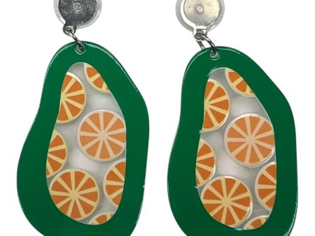 Earrings Dangle Drop By Clothes Mentor In Green & Orange Online