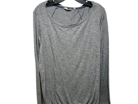 Top Long Sleeve By Athleta In Grey, Size: Xl Fashion