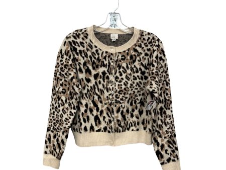 Cardigan By A New Day In Animal Print, Size: Xs Hot on Sale