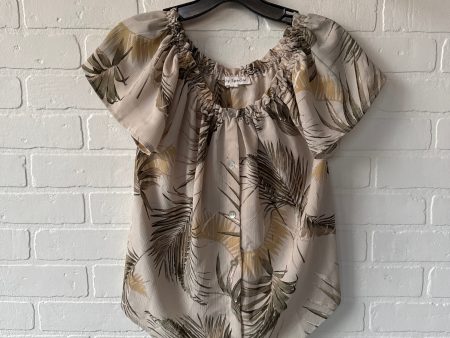 Top Short Sleeve By Clothes Mentor In Green & Tan, Size: L Fashion