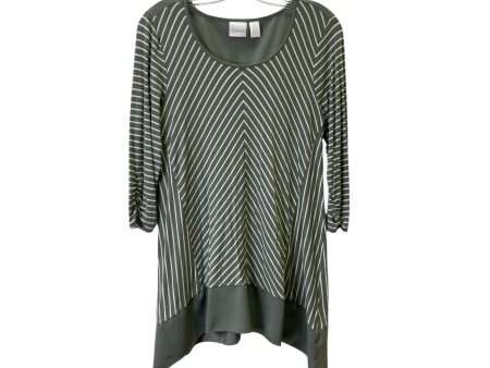 Top Ls By Chicos In Cream & Green, Size:S Online Sale