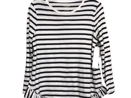 Top Ls Designer By Kate Spade In Striped Pattern, Size:M Fashion