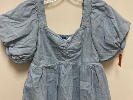 Top Short Sleeve By Old Navy In Blue, Size: M Fashion