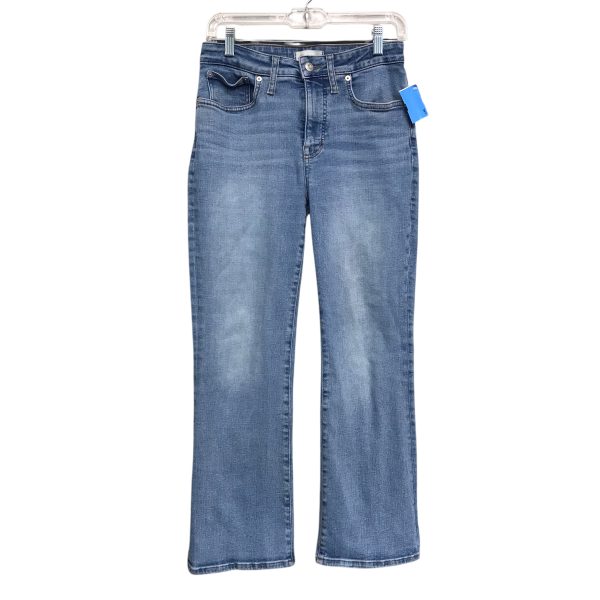 Jeans Straight By Madewell In Blue Denim, Size:6 For Cheap