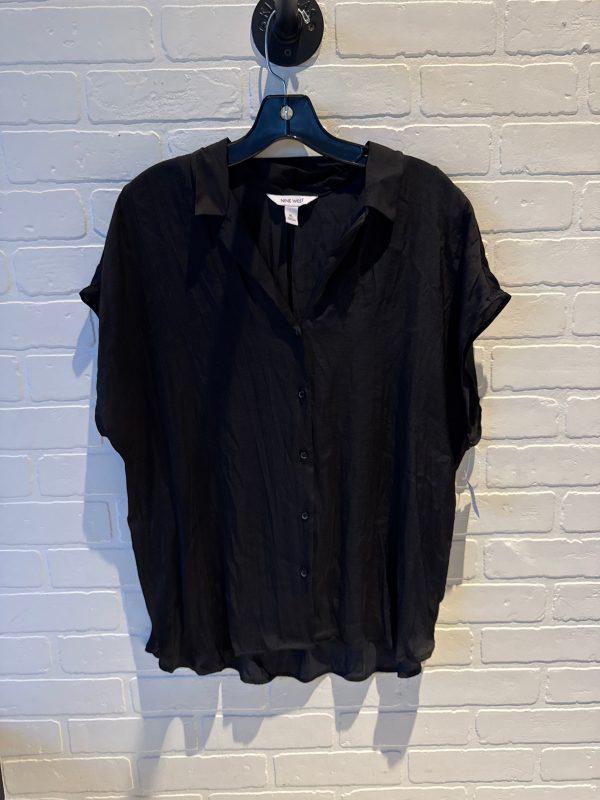 Top Short Sleeve By Nine West In Black, Size: Xl For Sale