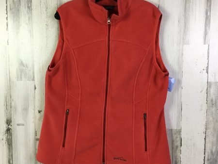 Vest Fleece By Eddie Bauer In Red, Size: Xl Online now