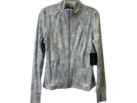 Athletic Jacket By Danskin In Grey, Size:M Sale