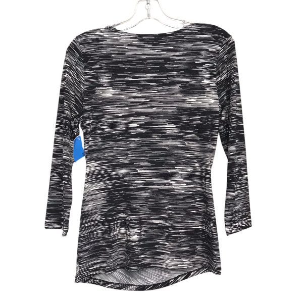 Top Ls By Calvin Klein In Black & White, Size:Xs on Sale