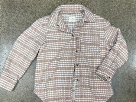 Jacket Shirt By Clothes Mentor In Tan, Size: S on Sale