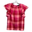 Top Ss Designer By Kate Spade In Pink & Red, Size:M Fashion