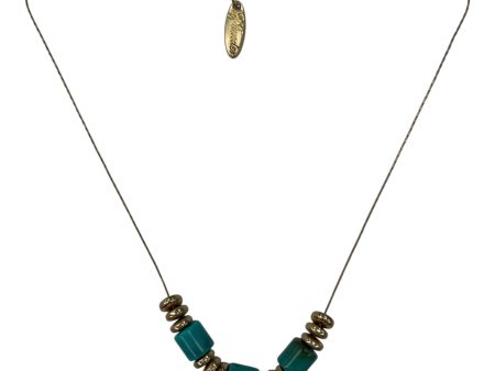 Necklace Charm By Plunder In Gold & Green Discount