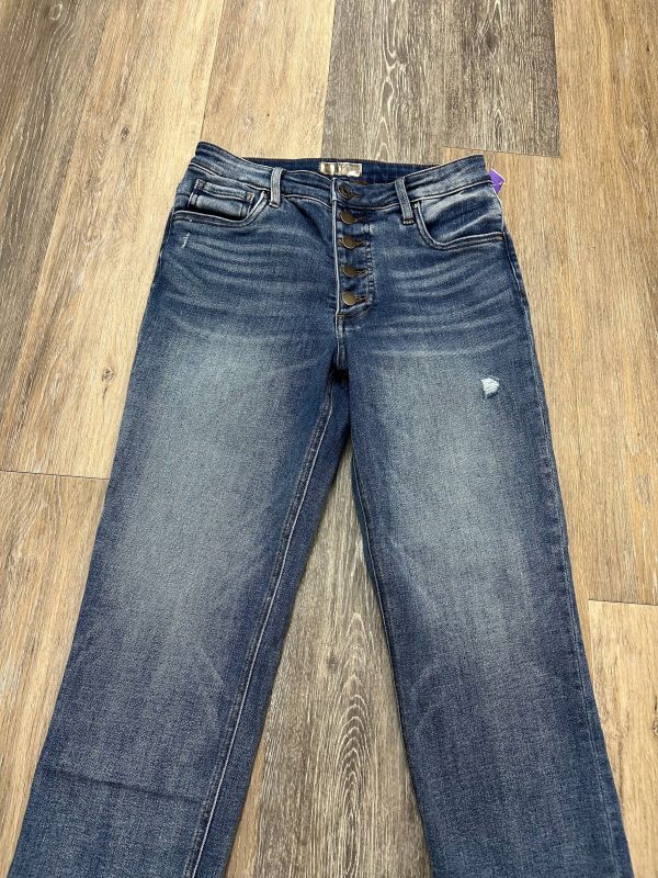 Jeans Straight By Kut In Blue Denim, Size: 4 For Cheap