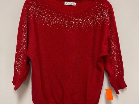 Top Long Sleeve By 89th And Madison In Red, Size: M For Cheap