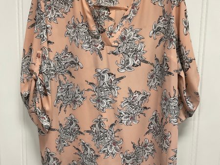 Top 3 4 Sleeve By Chaus In Floral Print, Size: 2x Online Sale