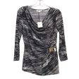 Top Ls By Calvin Klein In Black & White, Size:Xs on Sale