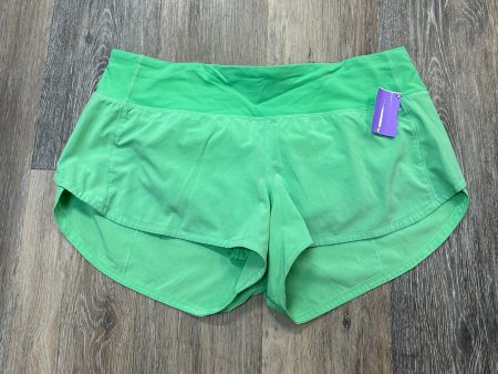 Athletic Shorts By Lululemon In Green, Size: 8 on Sale