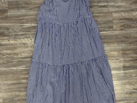 Dress Casual Maxi By Old Navy In Blue & White, Size: Xxl For Cheap