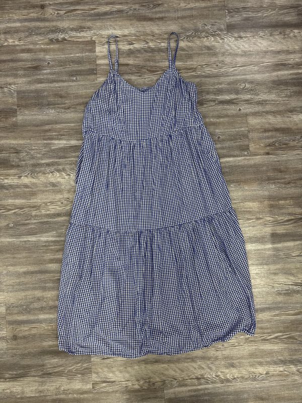 Dress Casual Maxi By Old Navy In Blue & White, Size: Xxl For Cheap