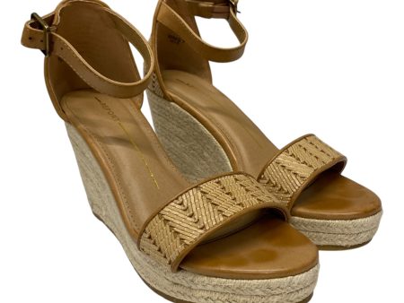 Sandals Heels Wedge By Report In Tan, Size:7 Online Hot Sale