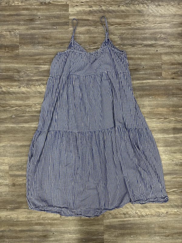 Dress Casual Maxi By Old Navy In Blue & White, Size: Xxl For Cheap