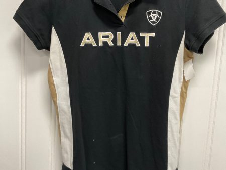 Top Short Sleeve By Ariat In Black & Brown, Size: Xl Online Sale