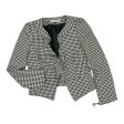 Blazer By Tahari By Arthur Levine In Black & White, Size:M For Cheap