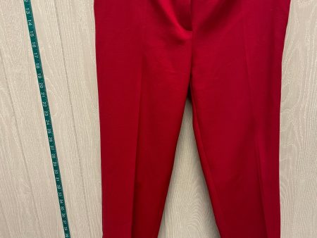 Pants Designer By Escada In Red, Size: 8 For Sale