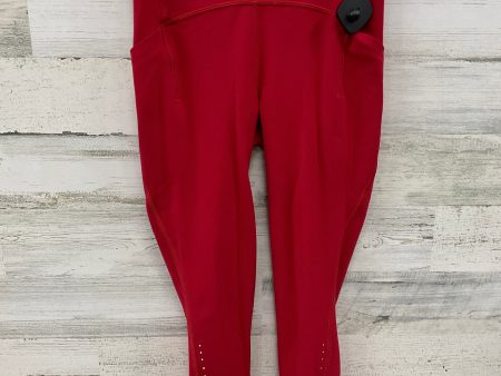 Athletic Capris By Lululemon In Red, Size: 4 Online