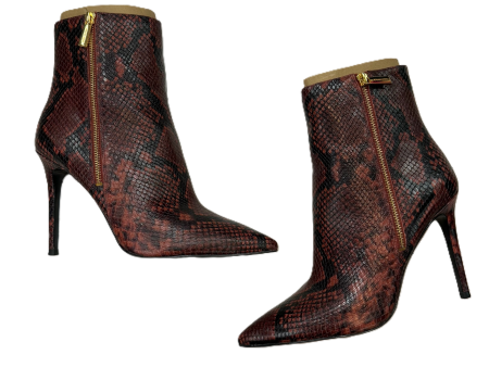 Boots Designer By Michael By Michael Kors In Snakeskin Print, Size: 10 Sale