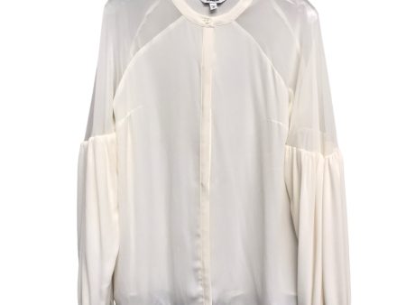 Top Ls By Express In Cream, Size:M Discount