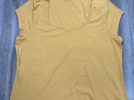 Top Short Sleeve Basic By Old Navy In Yellow, Size: Xxl For Cheap