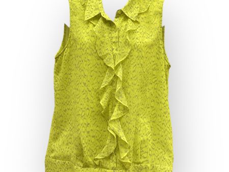 Top Sleeveless By Cabi In Yellow, Size: M Fashion