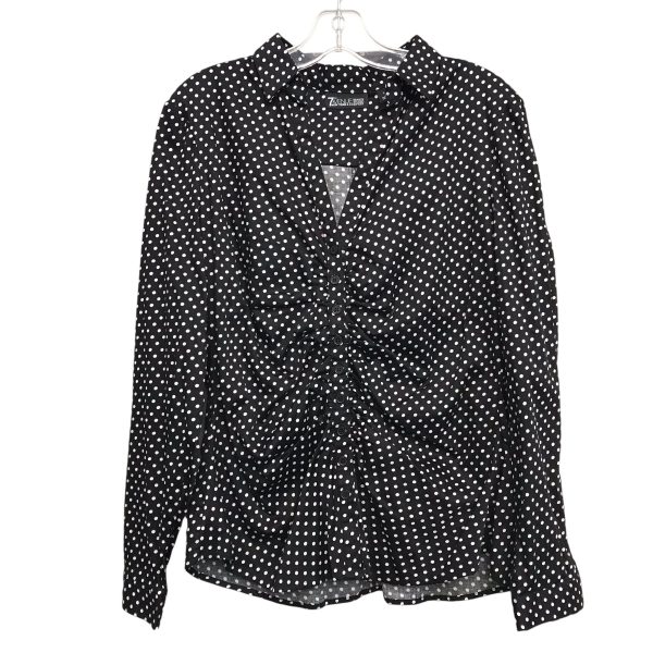 Top Ls By New York And Co In Polkadot Pattern, Size:L Hot on Sale