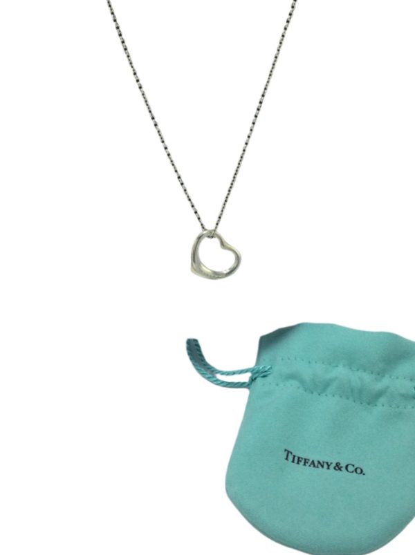 Tiffany & Company Elsa Peretti Open Heart Designer Luxury Necklace on Sale