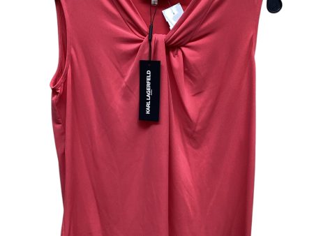 Top Short Sleeve By Karl Lagerfeld In Pink, Size: M Online Sale