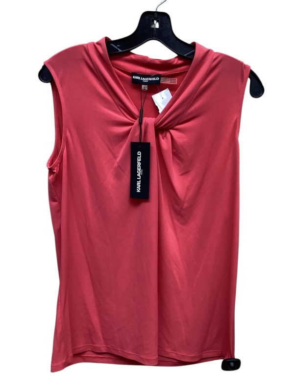 Top Short Sleeve By Karl Lagerfeld In Pink, Size: M Online Sale