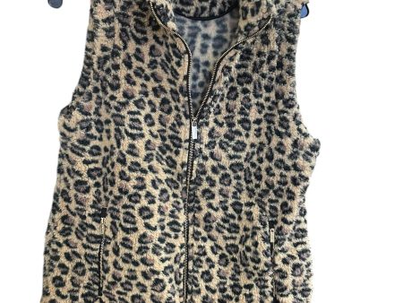 Vest Faux Fur & Sherpa By Calvin Klein In Animal Print, Size: L Cheap