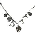 Sterling Silver Oxidized Hammered Heart Charm Necklace By Silpada Discount