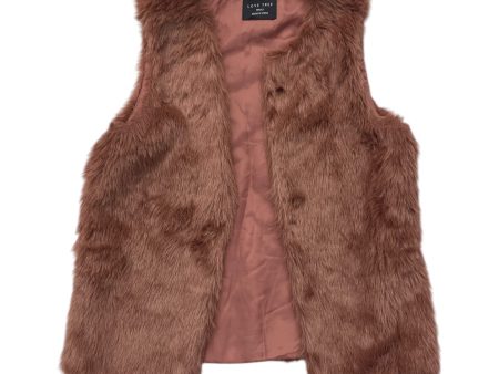 Vest Faux Fur & Sherpa By Love Tree In Pink, Size: S Hot on Sale