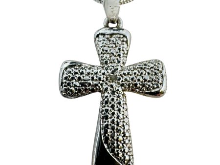 Sterling Silver Byzantine Cross Pendant Necklace By Unbranded Cheap